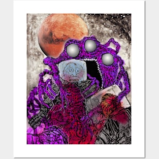 Martian Space Monster Posters and Art